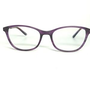 Helium 4462 Purple Rose Gold Eyeglasses Frames 54-18-140 Glitter Temple 22126